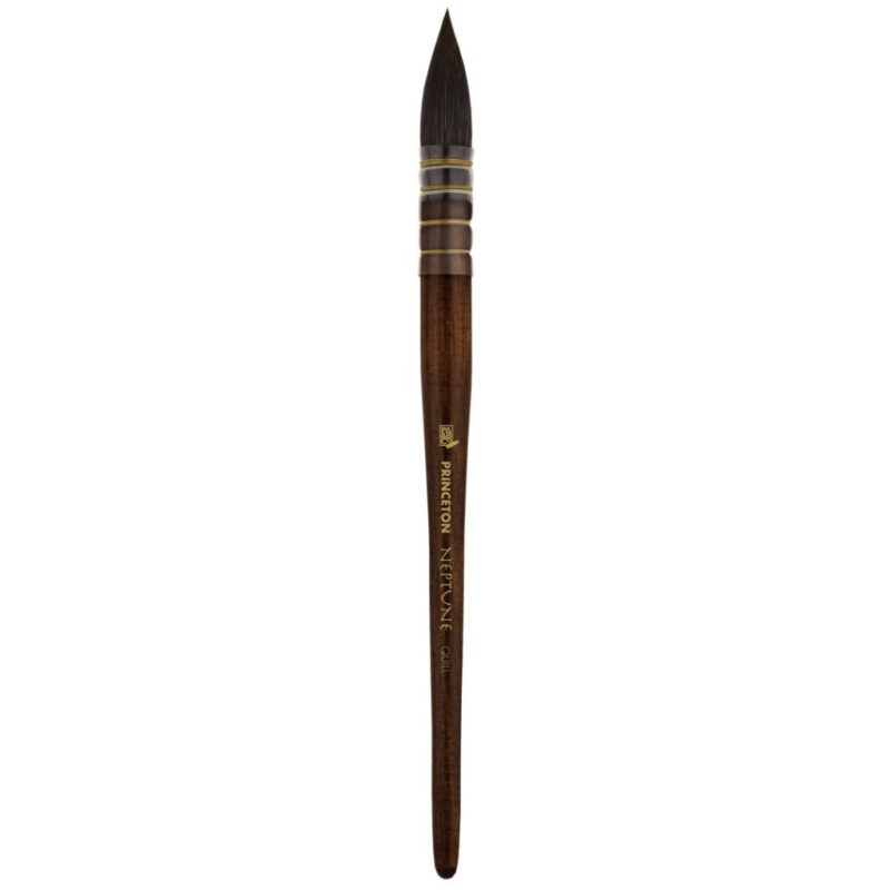 Princeton Series 4750 Neptune Synthetic Squirrel Hair Brush - Quill - Short Handle - Size: 4