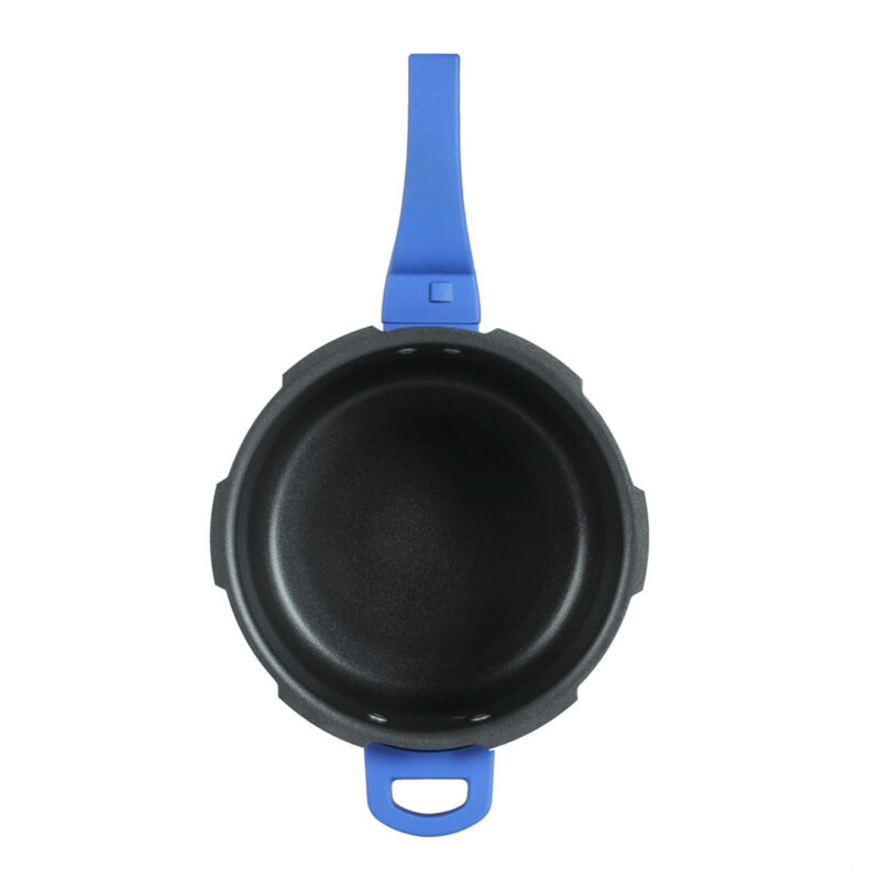 HealthGuard Induction Base 5L Aluminium Nonstick Pressure Cooker with Outer Lid, Blue - Image 4