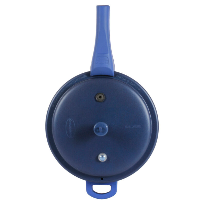 HealthGuard Induction Base 5L Aluminium Nonstick Pressure Cooker with Outer Lid, Blue - Image 6