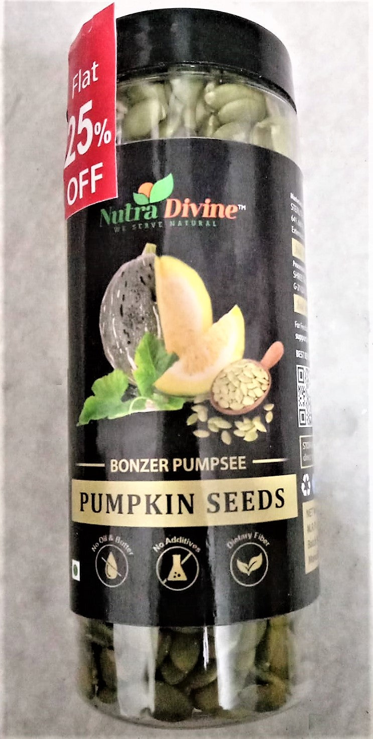 Nutra Divine- (BONZER PUPSEE)- PUMPKIN SEEDS, 200GM