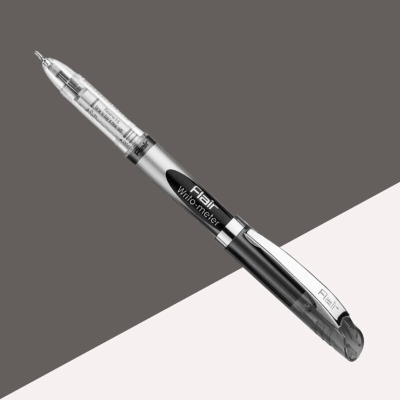 Flair Writometer Ball Pen – Black ( Pack of 1 )