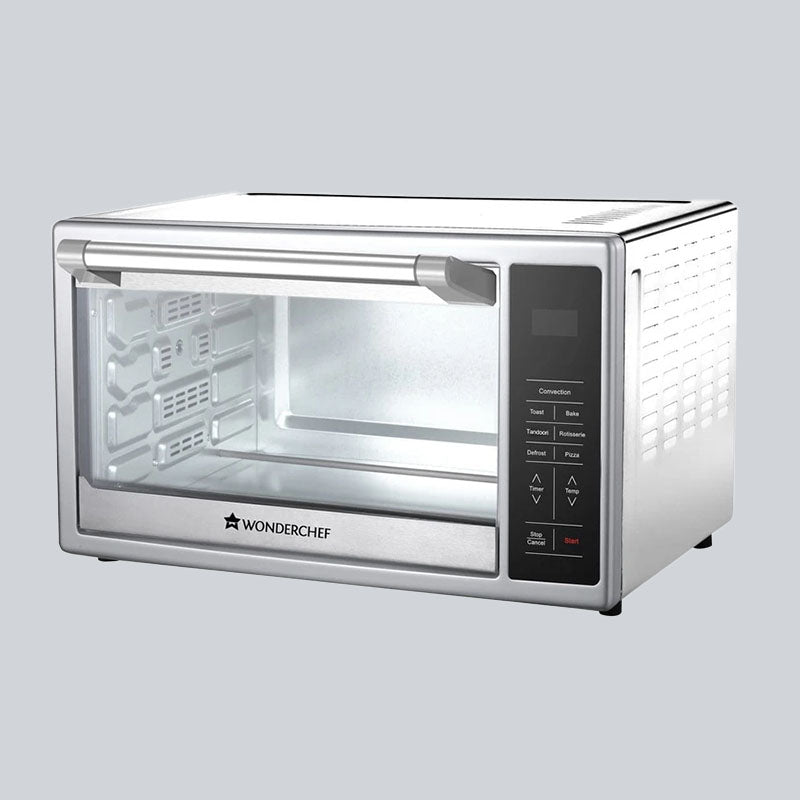Prato Digital Oven Toaster Griller (OTG) | 30 Litres with 6 Pre-set Cooking Menus | Rotisserie, Convection Mode | All in one Air Fry, Bake, Grill, Dehydrate, Toast, Broil | Digital Display | Temperature Control | 8 Accessories | 2 Years Warranty | Silver - Image 8