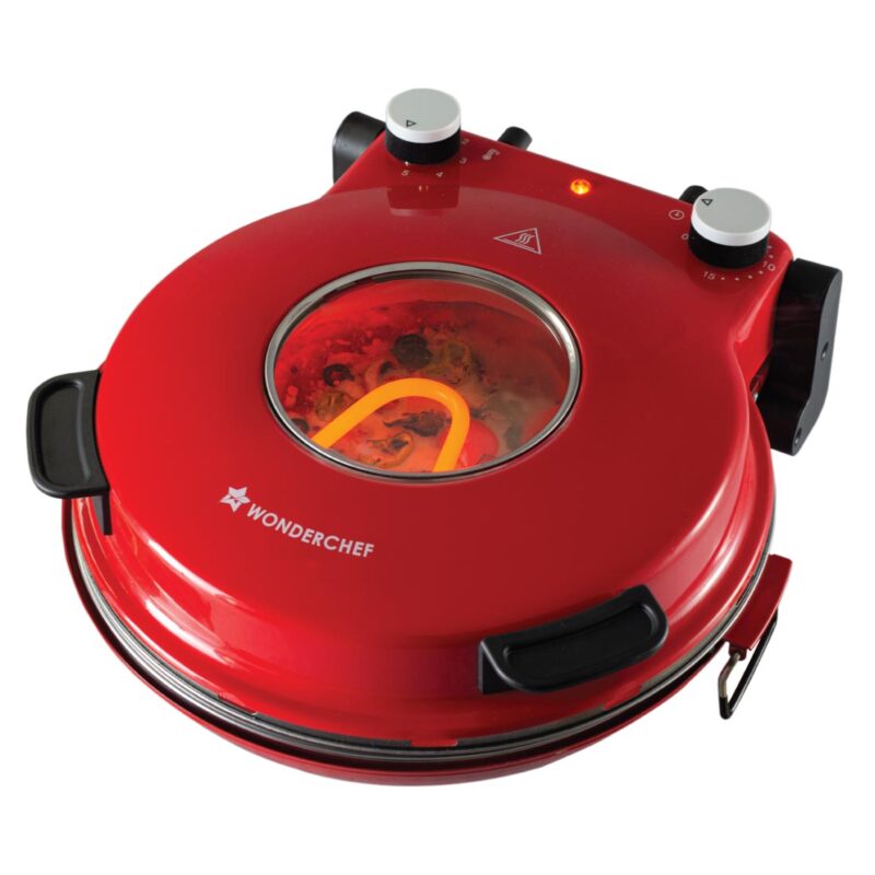 Regalia Pizza Maker | 1200W | Crispy Pizzas in 5 Minutes | Wood Fried Pizzas Like Taste | Lava Stone Base for Golden Crust | 12-Inch Diameter | Easy to Clean | 2 Year Warranty - Image 2