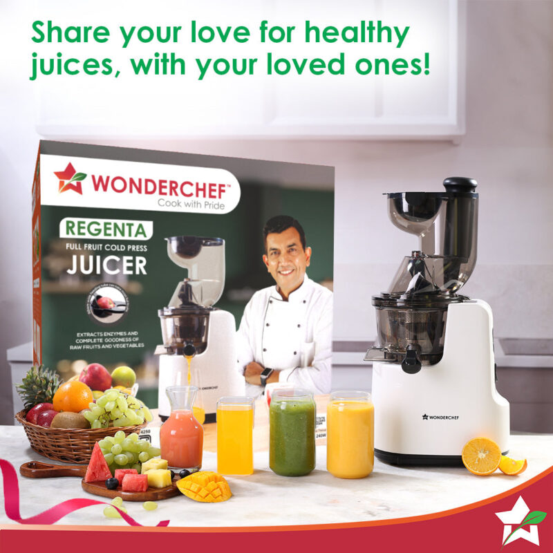 Regenta Full Fruit Juicer | Professional Cold Press | High Juice Yield | 240W | 55 RPM | Fine Strainer | All-in-1 Fruit & Vegetable Juicer | White | 2 Year Warranty - Image 2