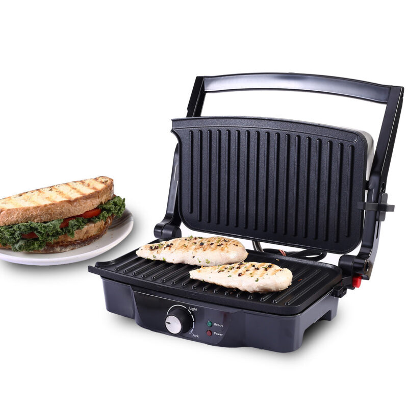 Wonderchef Renewed Sanjeev Kapoor Tandoor | Electric Contact Grill & Sandwich Maker | 3-in-1 Appliance | 1500 Watt | 180 Degree Grilling | Cool Touch Handle | Auto Shut Off | LED Indicator | Black & Silver - Image 8