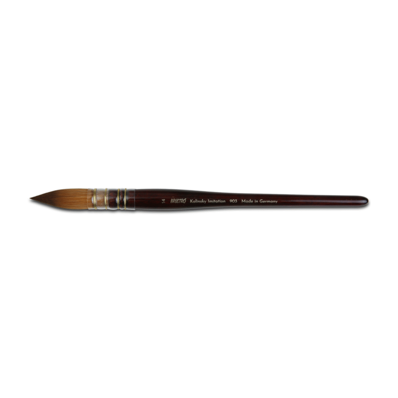 Brustro Kolinsky Imitation Watercolour Quill Mop Brush Size 14 - Image 2