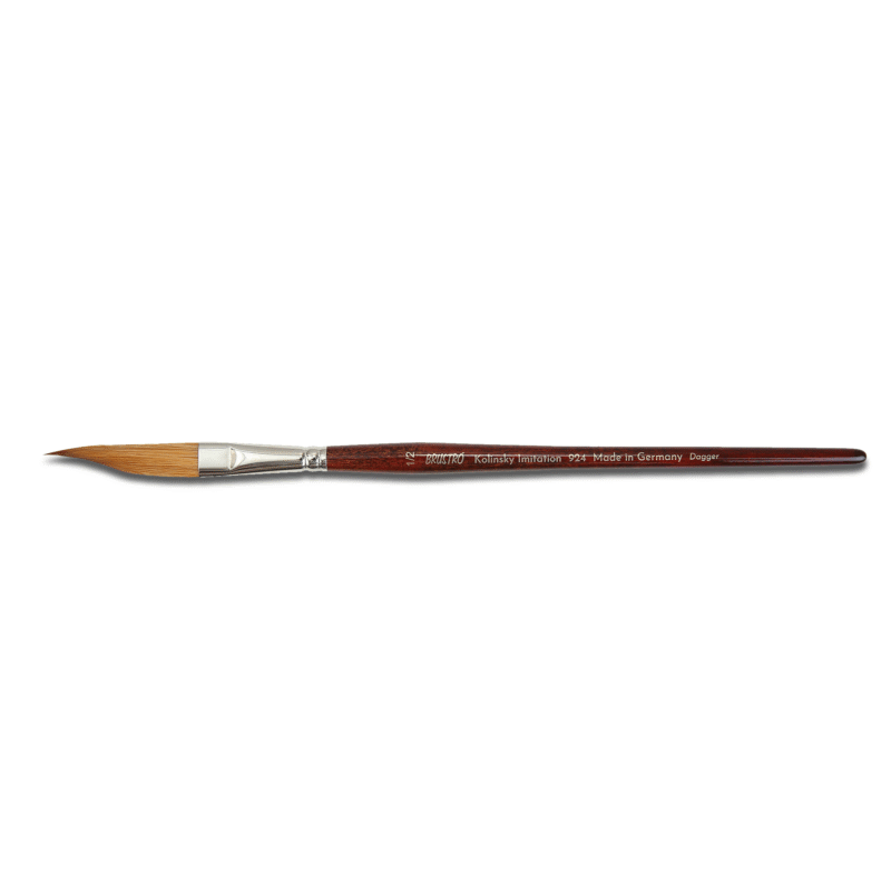 Brustro Kolinsky Imitation Watercolour Dagger Brush Size 1/2"