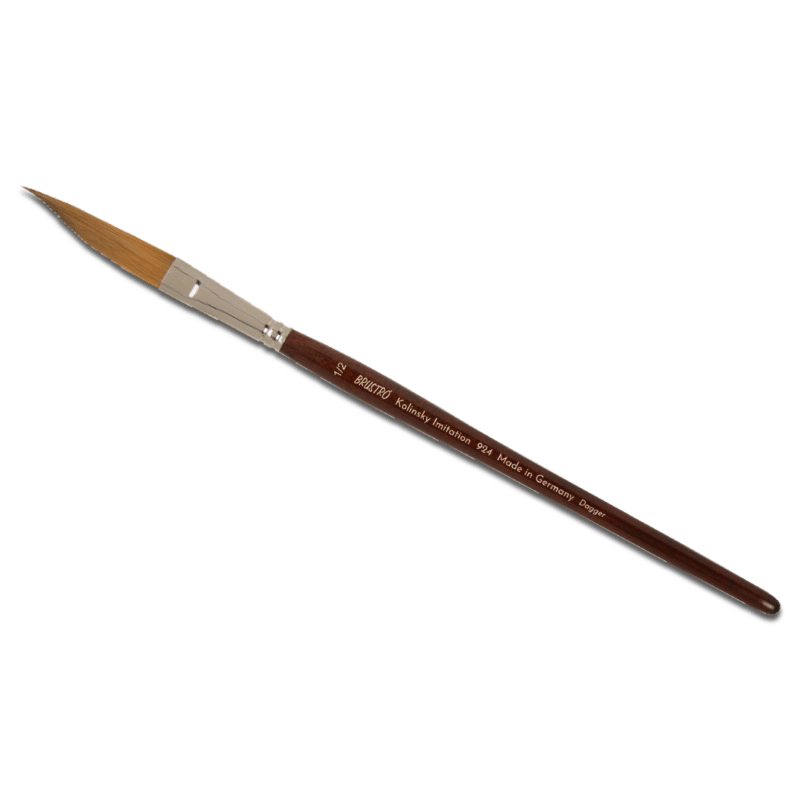 Brustro Kolinsky Imitation Watercolour Dagger Brush Size 1/2" - Image 2