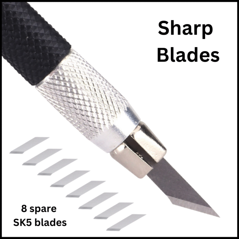 Brustro Crafter Pen Knife with Embossing Stylus 8 Blade refills included - Image 6