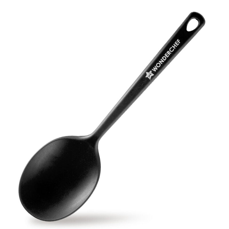Waterstone Silicon Spoon | Stainless Steel Core | Food Grade Silicone | Ideal Depth | Use for Cooking and Serving Gravies, Dals, etc. | Non-stick, Flexible, Heat Resistant, Stylish Design - Image 6