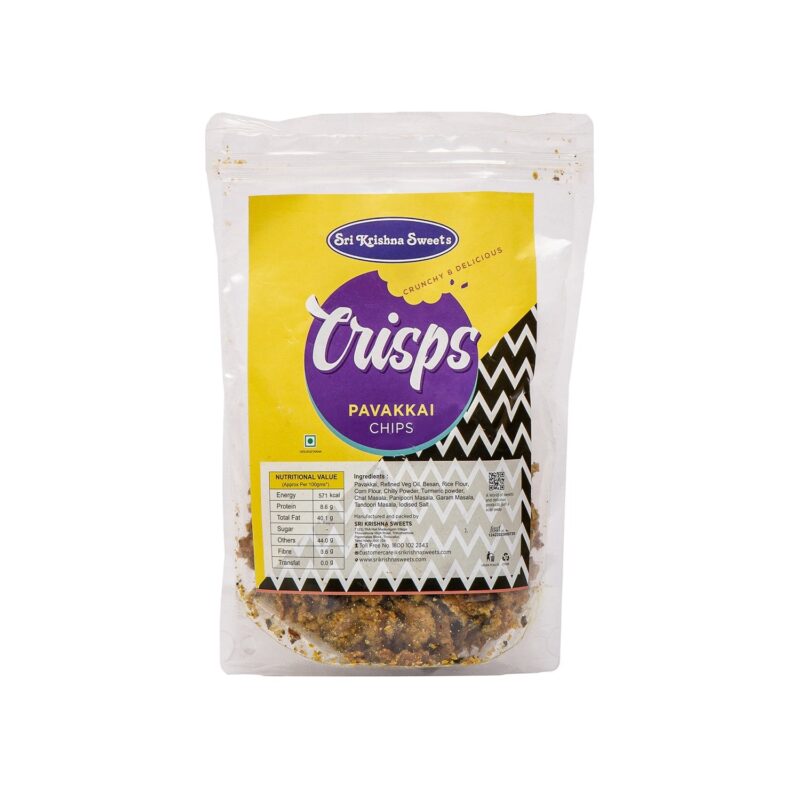 Sri Krishna Sweets PAVAKKAI CHIPS125g PACK - Image 2