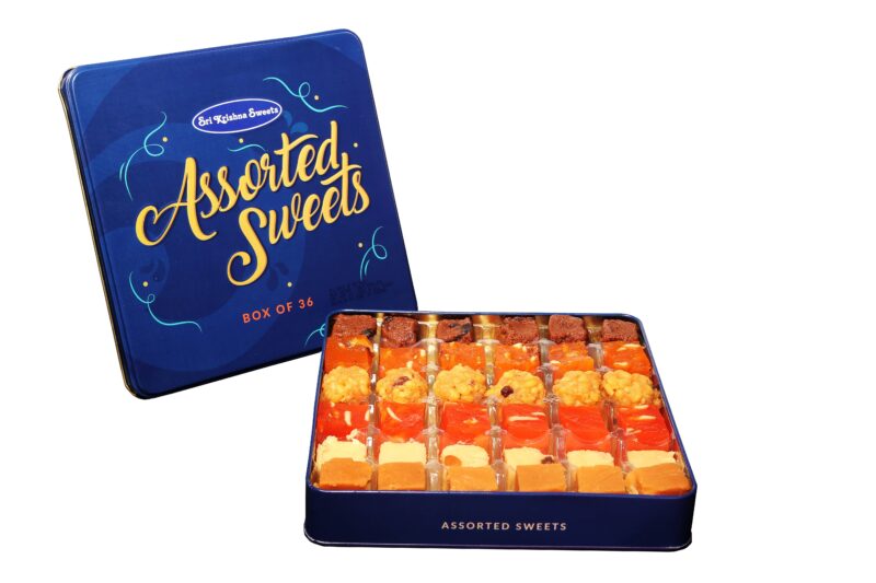 Sri Krishna Sweets Assorted Ghee Sweets 36 Tin - Image 2
