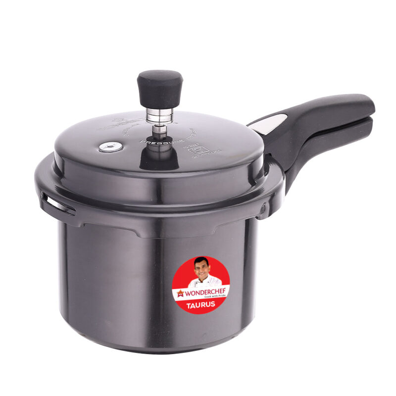 Taurus Hard Anodized 3L Outer Lid Pressure Cooker, SS Lid, Soft Touch Handles for Durability, Induction Friendly, Black, 5 year warranty, ISI Certified - Image 7