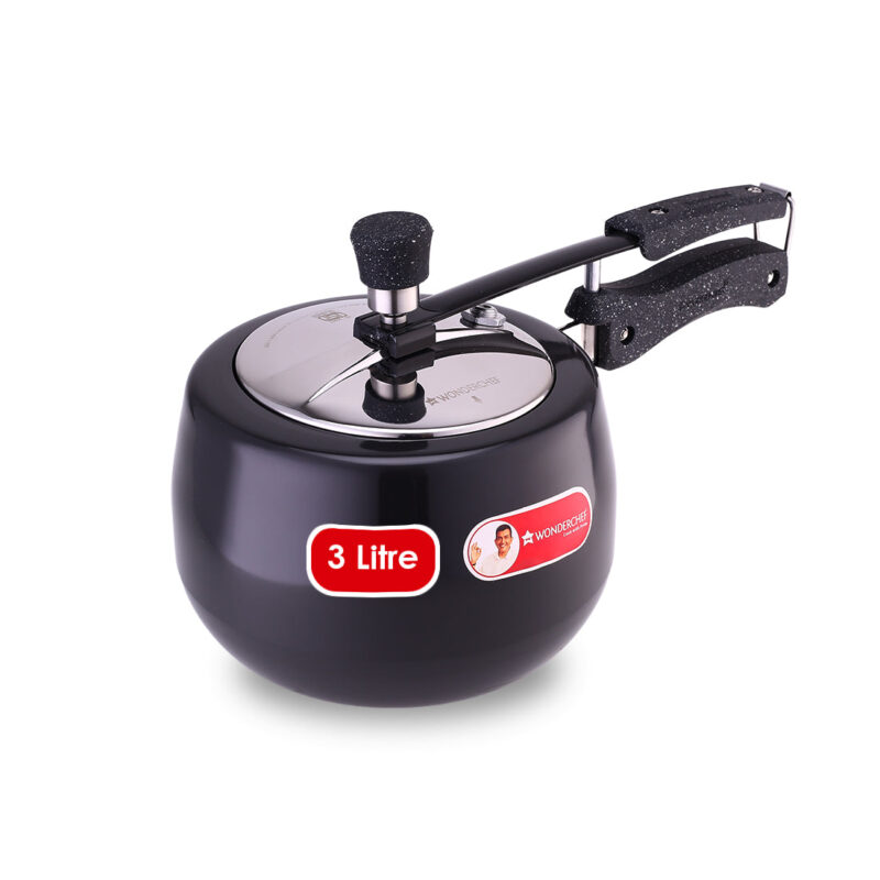 Taurus Hard Anodized 3L Inner Lid Pressure Cooker | Soft Touch Handles for Durability Induction Friendly | Black - Image 7
