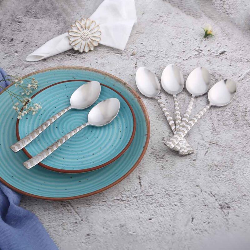 Roma Tea Spoon  - Laser Etching - Set of 6 Pcs - Image 3