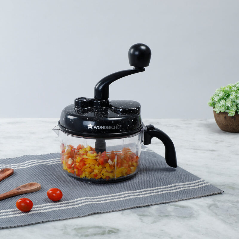 Turbo Dual Speed Food Processor, Multi-purpose, High Speed, Chop Vegetables, Julienne, Whisk, Slice, Mince, Knead Atta, Blend Juices - Image 2