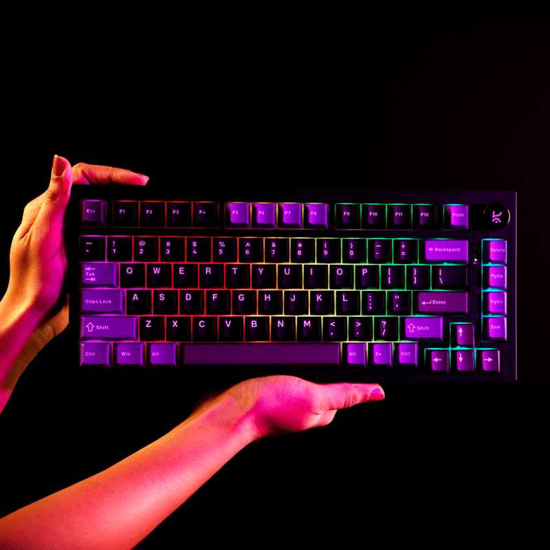 Swarm Black Purple Wireless Gaming Keyboard - Image 16