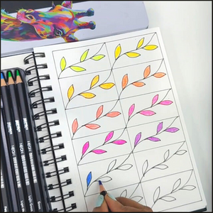 Brustro Neon Pencils Set of 12 (in Elegant tin Box) - Image 3