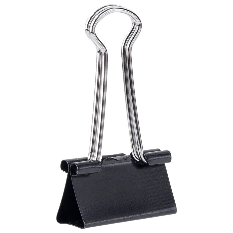 DELI W38564 BINDER CLIPS 25 mm BLK 12 T - Color May Vary
