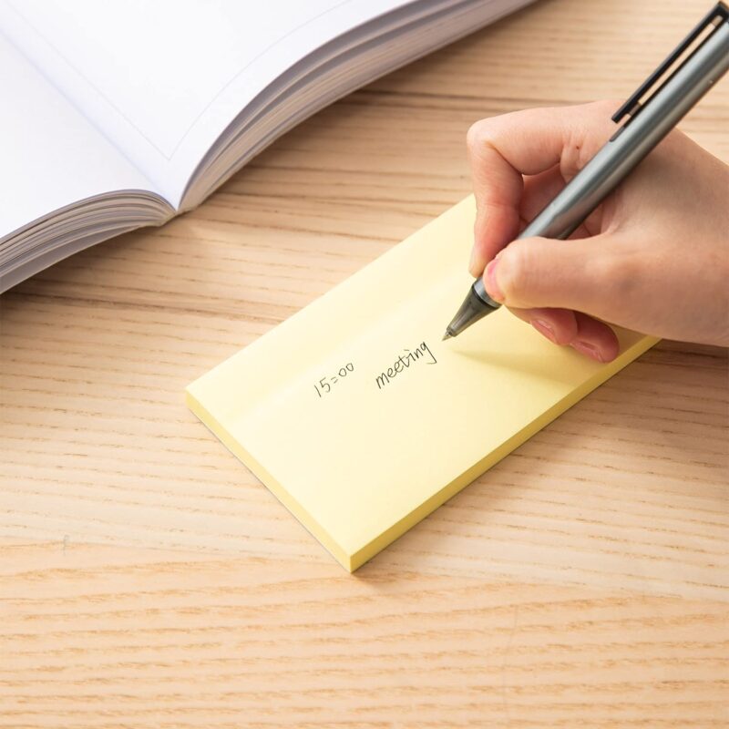 Deli Wa00552 Sticky Notes 3/5 100 Sht 1T - Color May Vary