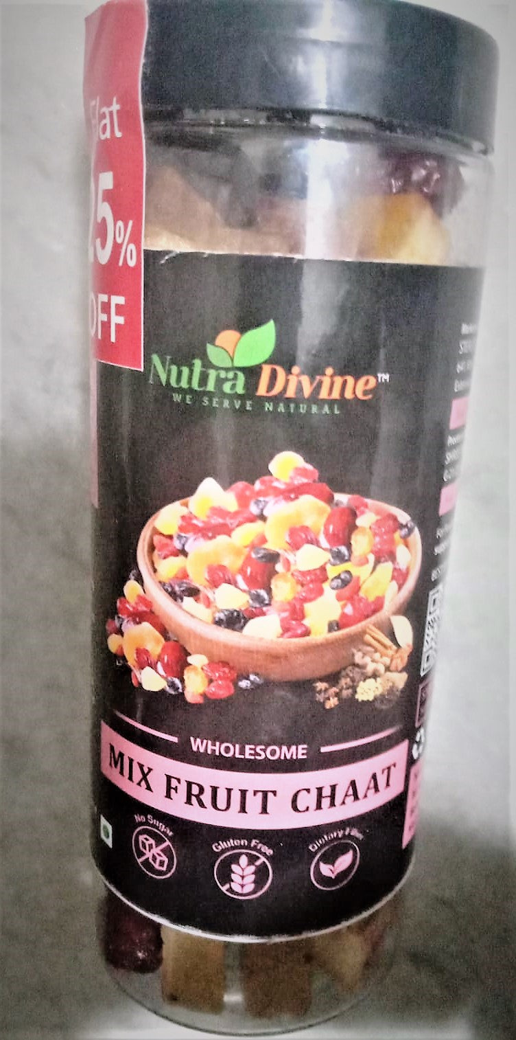 NUTRA DIVINE- (WHOLESOME), MIX FRUIT CHAAT, 200GM