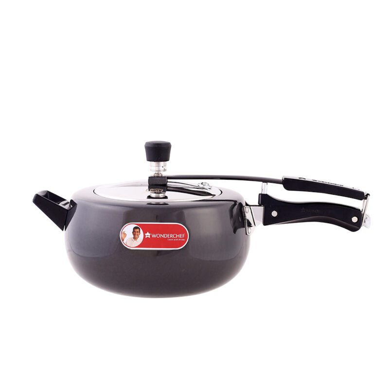 Taurus Hard Anodized 5L Inner Lid Pressure Cooker, SS Lid, Cool Touch Handles for Durability,  Induction Friendly, Black, 5 year warranty, ISI Certified - Image 5