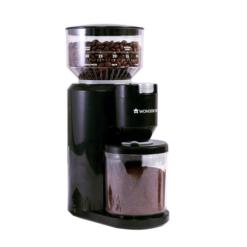 Regalia Electric Coffee Grinder | Burr Grinder | 31 Grinding Settings | Set Variable Coffee Texture, Fine, Medium, Coarse | Grind Beans for Espresso, Lungo, Americano, Cappuccino, Brew, French Press | Perfect Gifting Option | 2 Year Warranty - Image 5