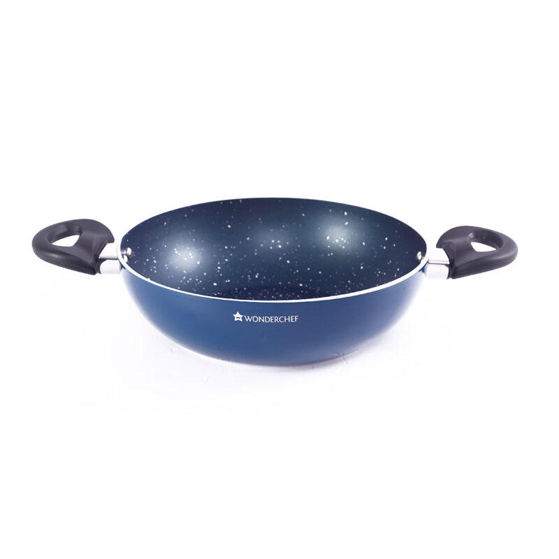 Wonderchef Renewed Galaxy 24cm Kadhai (without Lid) | 2L | Cool Touch Bakelite Handles | Pure Grade Aluminium| PFOA Free - Image 5