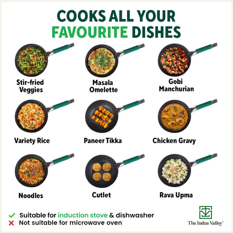 Ironklad 100% Pure Sheet Iron Frying pan, Steel Cool Touch Handle & Silicone Grip, Pre-seasoned, Toxin-free, Induction, 2/2.5 L, 25/30.8 Cm, 1.1/1.4 Kg - Image 10