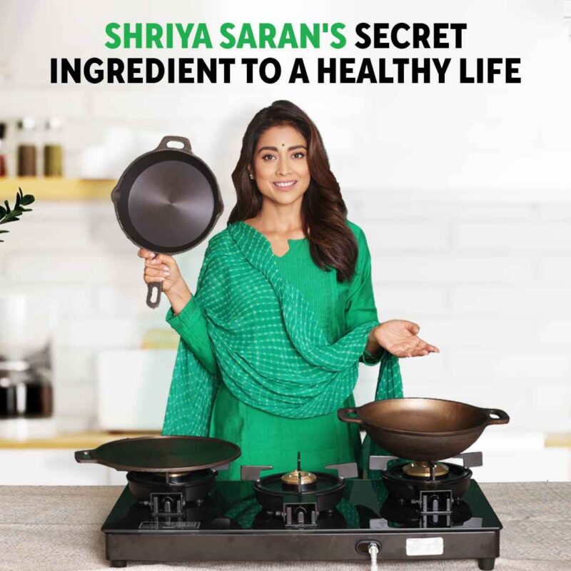 Super Smooth Cast Iron Tawa + Free ₹110 Spatula, Pre-seasoned, Nonstick, 100% Pure, Toxin-free, 30.5cm, 2.3kg - Image 3