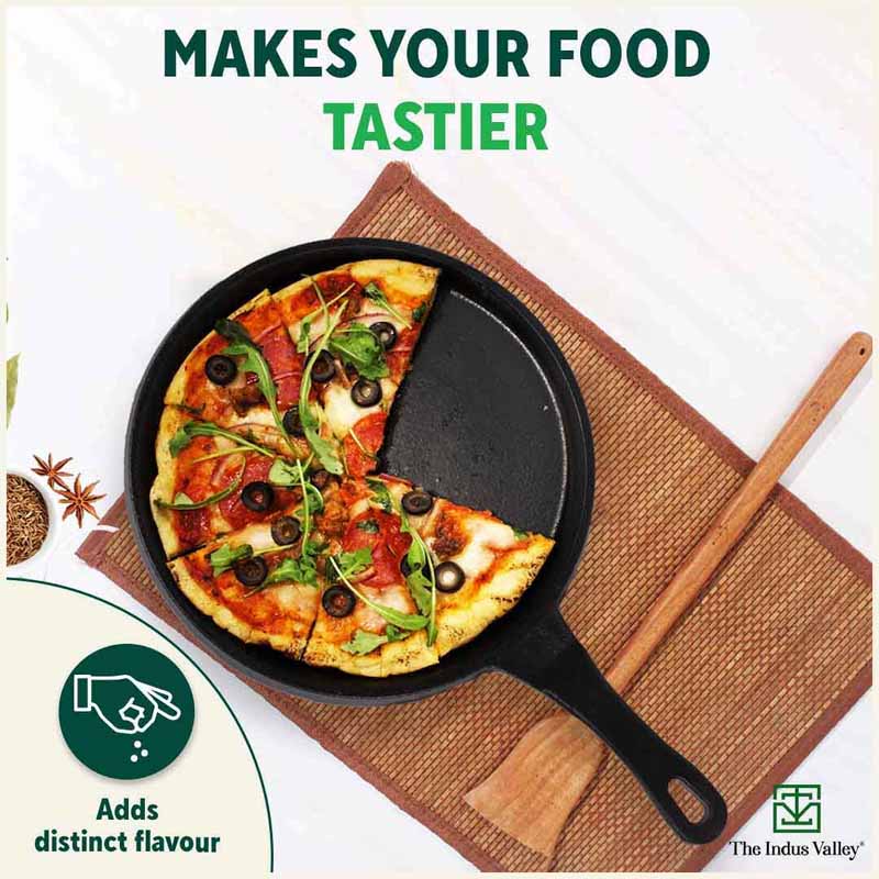 CASTrong Cast Iron Tawa,Pre-seasoned, Nonstick, 100% Pure, Toxin-free, Induction, 25.5cm, 2.2kg - Image 8