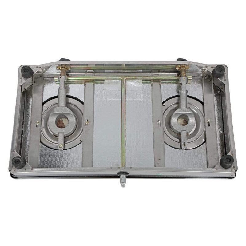 Zest 2 Burner Glass Cooktop,  Black 7mm Toughened Glass with 1 Year Warranty, Ergonomic Knobs, Efficient Brass Burners, Stainless-steel Spill Tray, Manual Ignition - Image 9