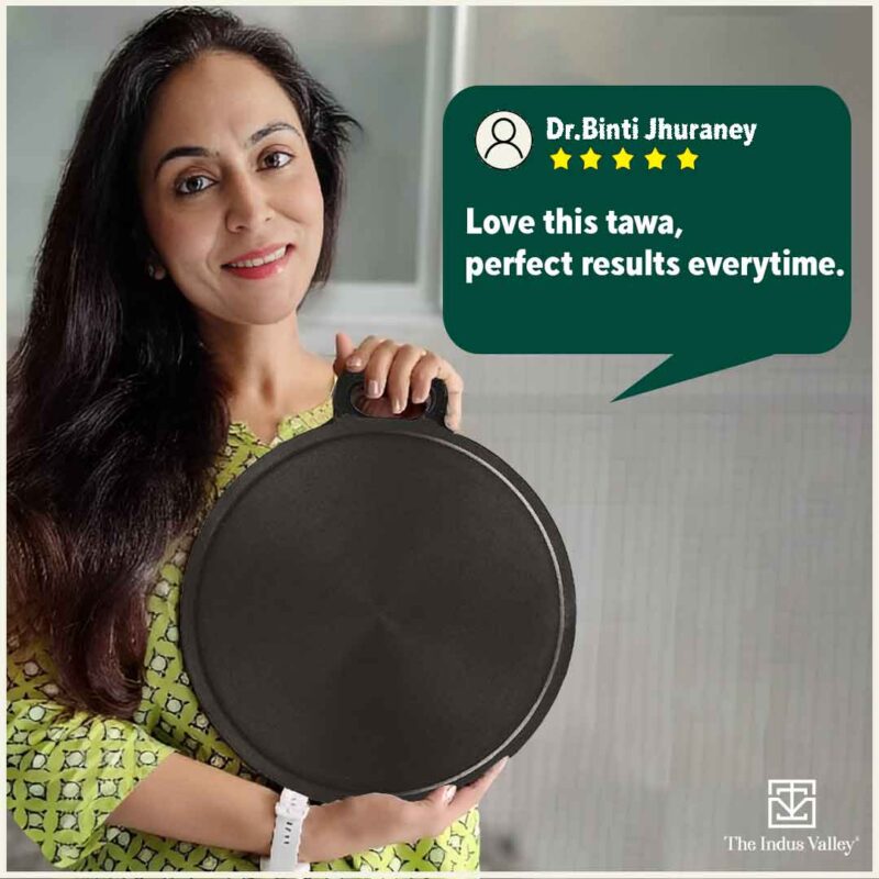 Super Smooth Cast Iron Tawa + Free ₹110 Spatula, Pre-seasoned, Nonstick, 100% Pure, Toxin-free, 30.5cm, 2.3kg - Image 12