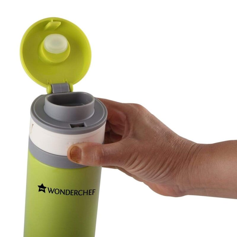 Uni-Bot, 500ml, Apple Green, Double Wall Stainless Steel Vacuum Insulated Hot and Cold Flask, Ultra Light, Spill and Leak Proof, 2 Years Warranty - Image 2