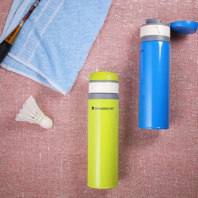 Uni-Bot, 500ml, Double Wall Stainless Steel Vacuum Insulated Hot and Cold Flask, Ultra Light, Spill and Leak Proof, 2 Years Warranty, Blue - Image 8