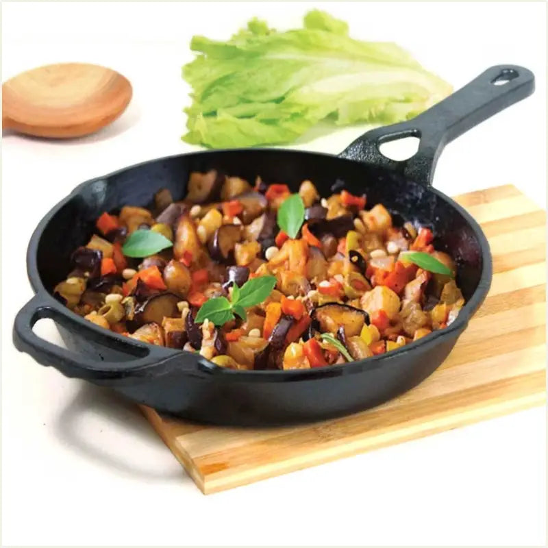 CASTrong Cast Iron Fry Pan/Skillet, Pre-seasoned, Nonstick, 100% Pure, Toxin-free, Induction, 26.2cm, 1.8L, 2.3kg - Image 15