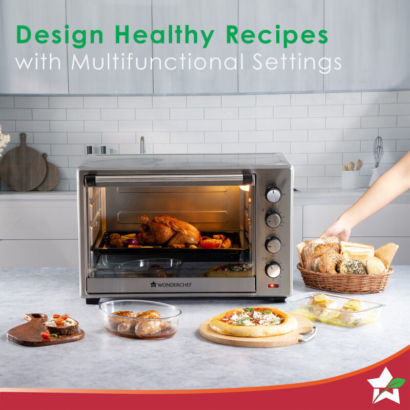 Oven Toaster Griller (OTG) - 48 Litres, Stainless Steel – with Rotisserie, Auto-shut off, Heat-Resistant Tempered Glass, 6-Stage Heat Selection - Image 5