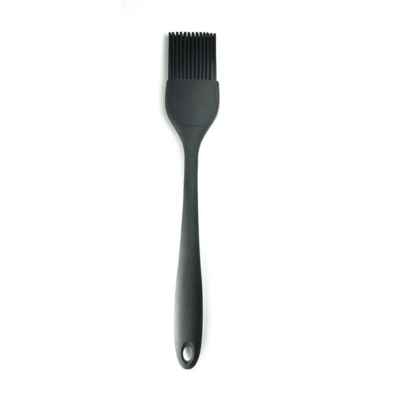 Waterstone Premium Food-Grade Silicone Brush, Black, Stainless Steel Core, High Holding Capacity for all kinds of Sauces, Glazes, Butter, Oils and Marinades, Smooth and Even Coverage, Basting Brush for BBQ/Grilling, Tandoor, Cooking, Baking - Image 4