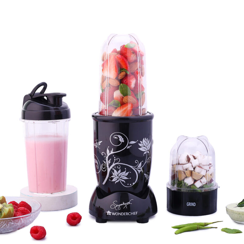 Nutri-blend Mixer Grinder Blender, Smoothie Maker, 3 Unbreakable Jars (Blending, Grinding, and Sipper Jar), 500W 22000 RPM 100% Full Copper Motor, SS Blades, 2 Year Warranty, Black - Image 7