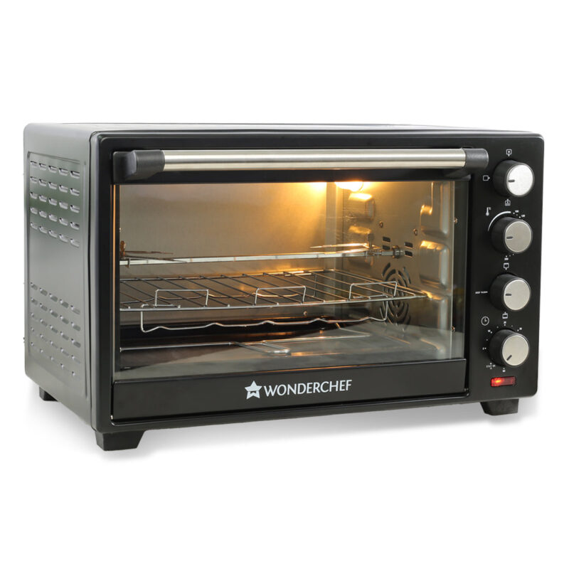 Wonderchef Renewed Oven Toaster Griller (OTG) - 40L | Black with Rotisserie | Auto-shut off | Heat-resistant Tempered Glass | Multi-stage Heat Selection - Image 6