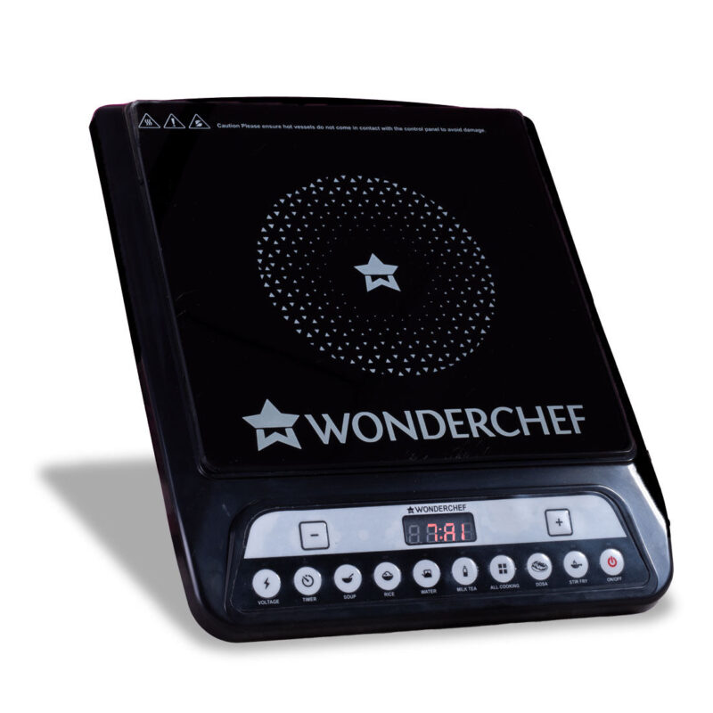 Wonderchef Renewed Power 1400W Induction Cooktop | 11 Preset Functions | Push Touch Control Button Induction Cooktop - Image 7