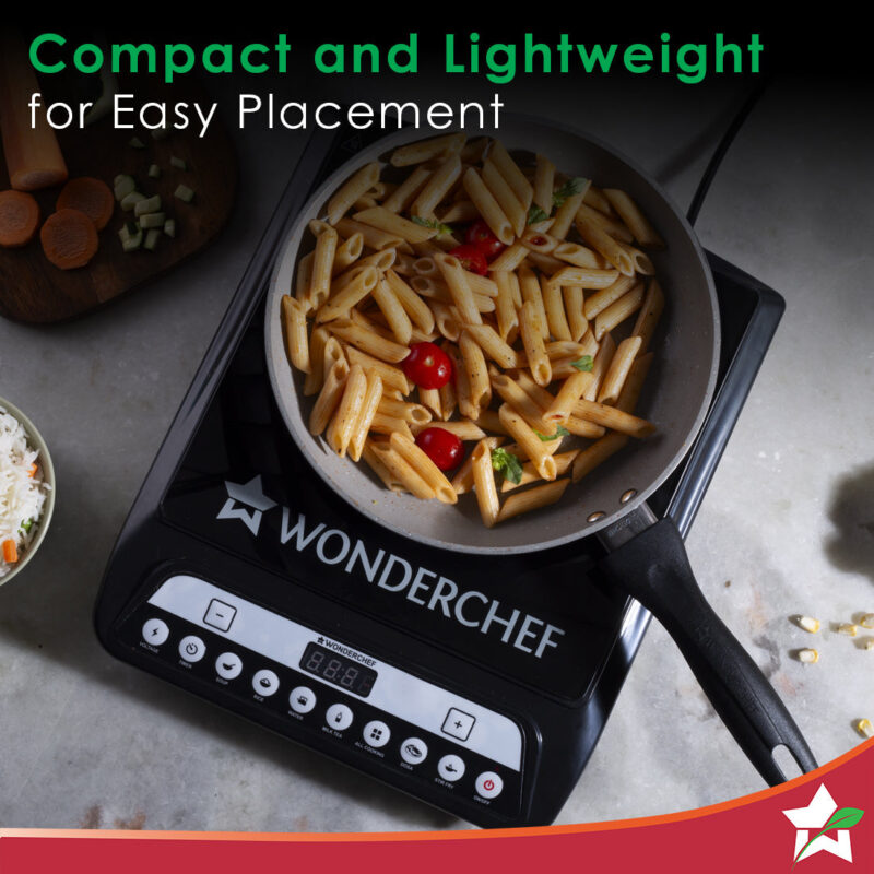 Wonderchef Renewed Power 1400W Induction Cooktop | 11 Preset Functions | Push Touch Control Button Induction Cooktop - Image 5