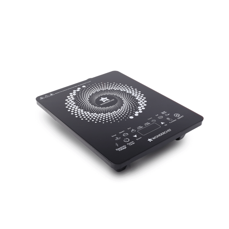 Swift Induction Cooktop with 8 Power Settings|2200 Watt Induction Cooktop| Pre-set Menus for Soups, Curries, Dals, Saute Masala|Crystal Glass Top Surface| LCD Digital Panel | Smart Touch Buttons|Compact & Portable Induction Cooktop| 2 Year Warranty - Image 6