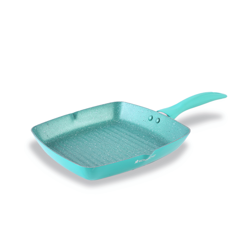 Wonderchef Renewed Celebration Non-stick 24cm Grill Pan | Induction Friendly | Soft Touch Handle | Pure Grade Aluminium | 2.2mm | PFOA/Heavy Metals Free - Image 8