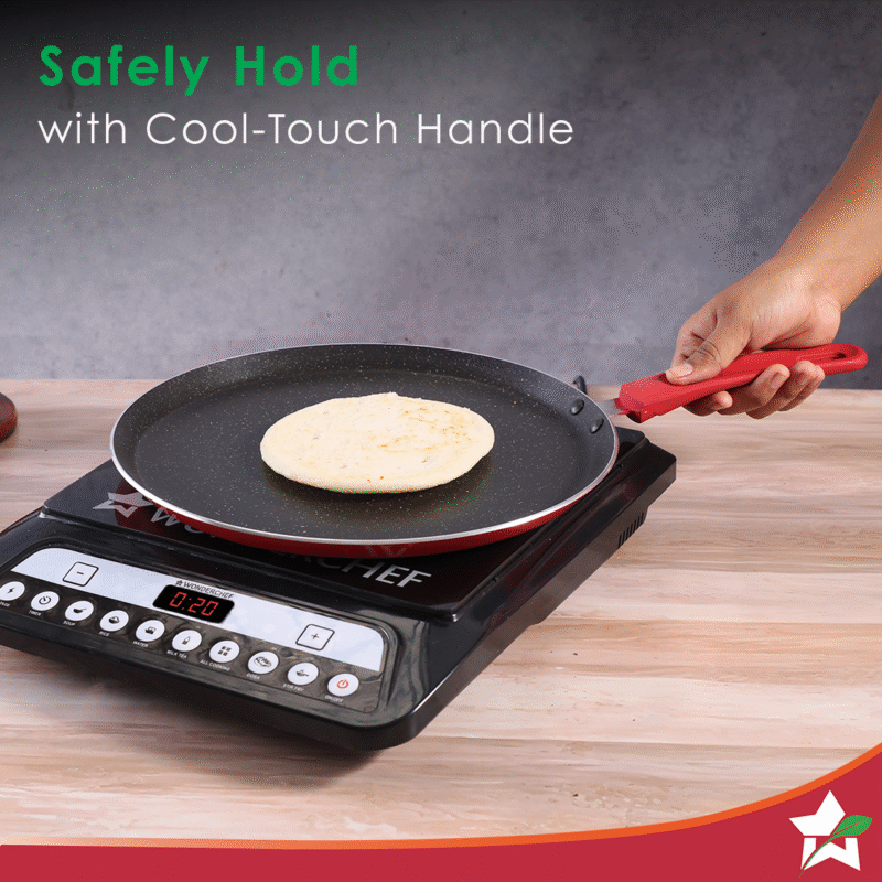 Wonderchef Renewed Milano 28cm Dosa Tawa | Meta Tuff Non-Stick Coating | Pure Grade Aluminum - Image 5