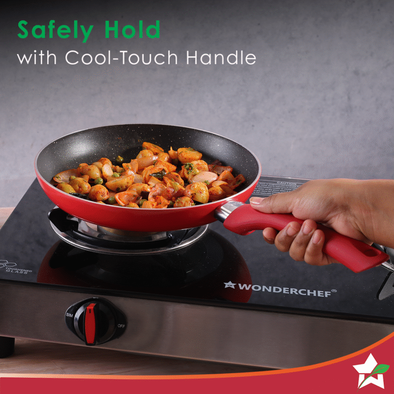 Wonderchef Renewed Milano 24cm Fry Pan | Meta Tuff Non-Stick Coating | Pure Grade Aluminum - Image 5