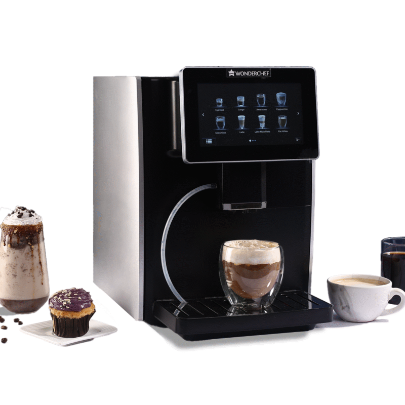 Wonderchef Renewed Regalia Fully Automatic Coffee Machine | Large 7 Inches Display for Brewing Americano, Cappuccino, Latte, Macchiato, Flat White, Espresso Coffee - Image 2