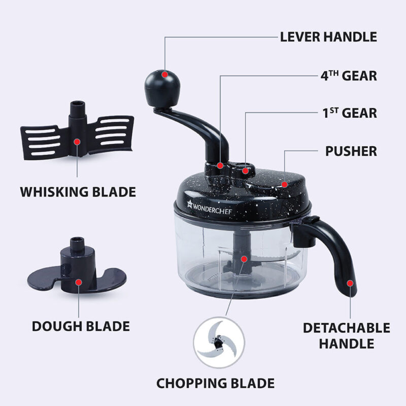 Smart Turbo Chopper 3-In-1 Chop | Mince | Whip - Image 5
