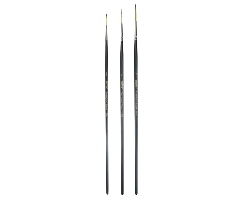 Brustro Artists Greengold Acrylic Brush Rigger Series 1800
