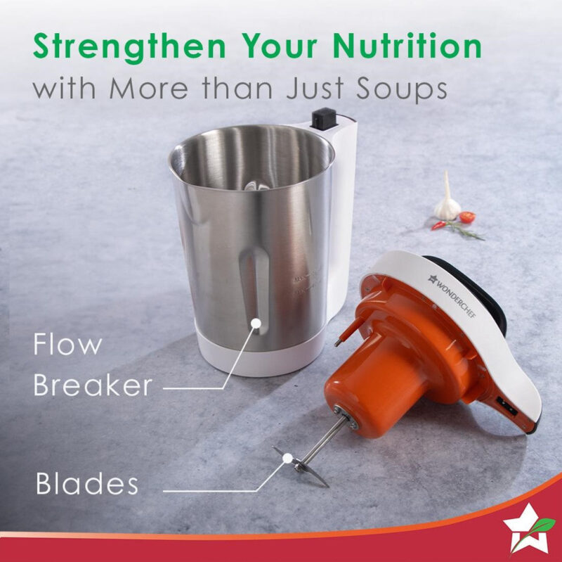 Wonderchef Renewed Automatic Soup Maker | 1.6L | 800W | White and Steel - Image 3